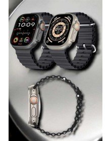 Yeni Nesil Ultra Akıllı Saat Titreşimli, Uyku & Sağlık Takibi, Çift Kordon