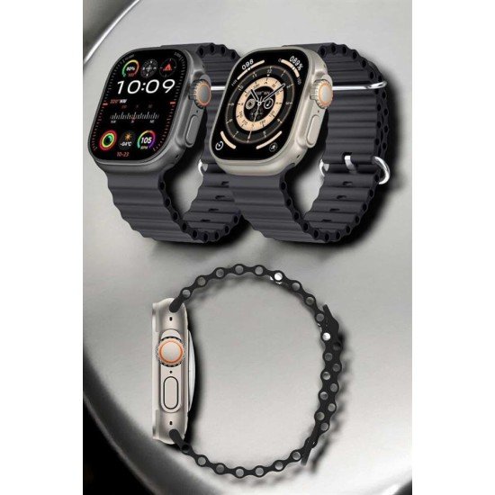 Yeni Nesil Ultra Akıllı Saat Titreşimli, Uyku & Sağlık Takibi, Çift Kordon