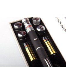 Yeşil Lazer Pointer 50 mW 15 Km Etkili (5 Başlıklı)