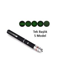 Yeşil Lazer Pointer 5000 mW 15 Km Etkili (Tek Başlık 5 Model)