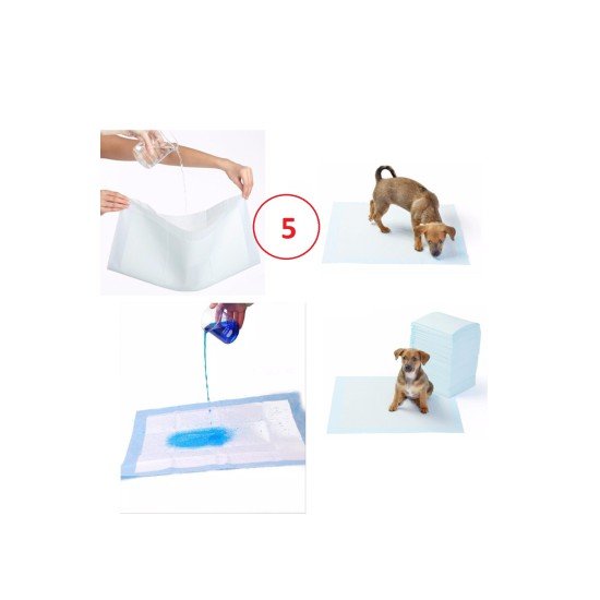 Yıkanabilir Köpek Çiş Pedi - 90 X 60 Cm 5li Paket Yıkanabilir Köpek Çiş Pedi - 90 X 60 Cm 5li Paket