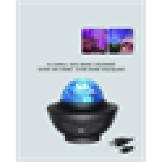 Sesle Aktive Olabilen Uzaktan Kumandalı Ayarlanabilir Galaxy Gece Lambası