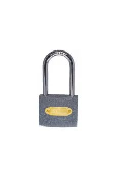 YMK Eko Gri Döküm Uzun Kancalı Asma Kilit 63mm