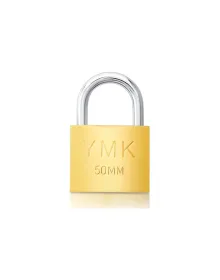 YMK Eko Sarı Boyalı Kısa Kancalı Asma Kilit 50mm