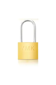 YMK Eko Sarı Boyalı Uzun Kancalı Asma Kilit 32mm