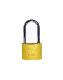 YMK Eko Sarı Boyalı Uzun Kancalı Asma Kilit 63mm