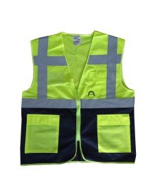 Yönetici İkaz Yeleği Sarı/Lacivert L Beden