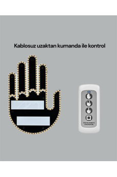 Yüksek Görünürlüklü Otomobil Jest Işığı – 3 Modlu LED Arka Cam Aksesuarı, Pratik ve Eğlenceli