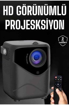 Yüksek HD Görünümlü Taşınabilir Projeksiyon Cihazı