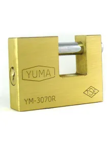 Yuma Kayar Milli Pirinç Asma Kilit 68 mm - Yeni Tip