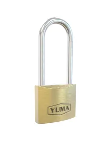 Yuma Türk Malı Pirinç Uzun Kancalı Asma Kilit 40 mm