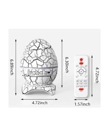 Yumurta Şeklinde Su Dalgalı Bluetooth Speaker Lamba Renkli Şarjlı