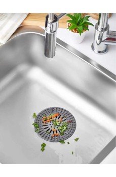 Yuvarlak  Süzgeçli Silikon Mutfak  Lavabo Ve Küvet Süzgeci Gider Süzgeci