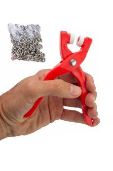 Yuvarlak Halkalı Kuş Gözü Pensesi 9.5 Mm - Bebek Elbise Çıtçıt Montaj Seti 100Lü