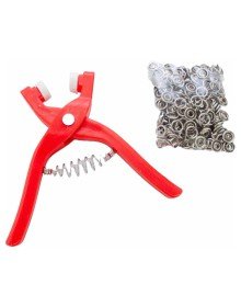 Yuvarlak Halkalı Kuş Gözü Pensesi 9.5 Mm - Bebek Elbise Çıtçıt Montaj Seti