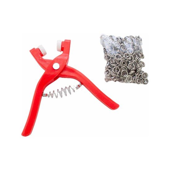 Yuvarlak Halkalı Kuş Gözü Pensesi 9.5 Mm - Bebek Elbise Çıtçıt Montaj Seti