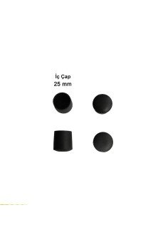 Yuvarlak Profil Dış Tapa 25 mm 4 Adet