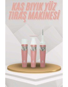 Yüz Kaş ve Tüm Vücut Epilasyon Aleti 3 Başlıklı Hassas Ciltlere Uygun Epilatör