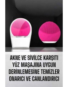 Yüz Temizleme Aleti Genç Görünüm Sağlayan, Kan Dolaşımını Hızlandıran, Kablosuz ve Taşınabilir