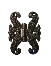 Zamak Kelebek Menteşe - Büyük, 50x67mm, Oksit, 100 Adet