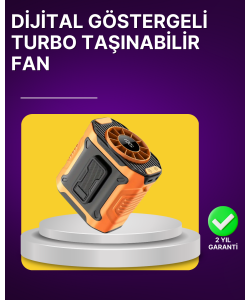 100 Kademeli Hız Ayarlı Taşınabilir Bel ve Boyun Fanı