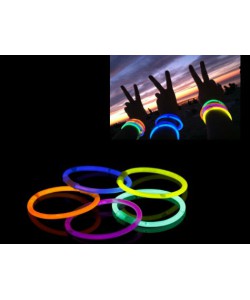10 Adet Glow Stick Bracelet Fosforlu Kırılan Çubuk Bileklik