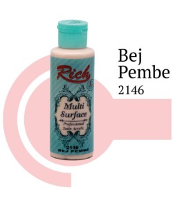 Rich Multi Surface 2146 Bej Pembe Akrilik Boya 120 cc