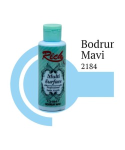 Rich Multi Surface 2184 Bodrum Mavi Akrilik Boya 120 cc