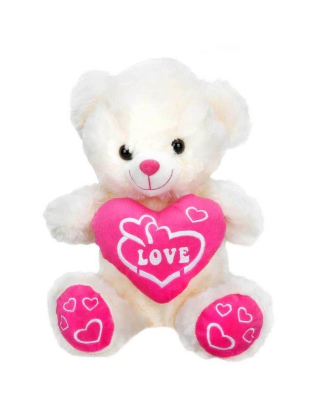 01000  Kalpli Peluş Ayı 30 cm