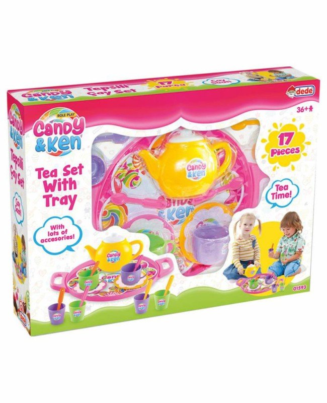 01593 CANDY TEPSİLİ ÇAY SET