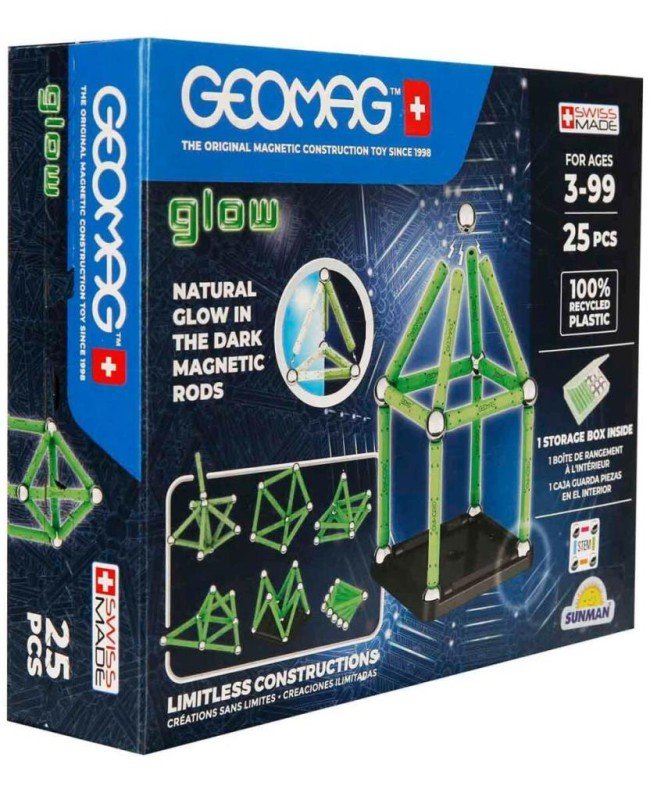0210 Geomag Glow Manyetik Zeka Oyunu 25 Parça