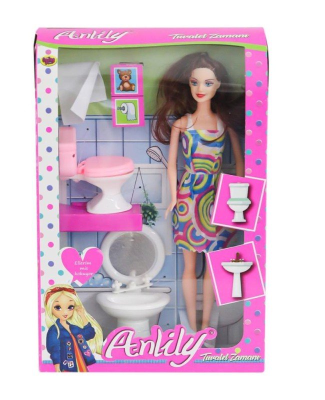 02443 Anlily Klozetli Lavabolu Bebek -Oydaş Oyuncak