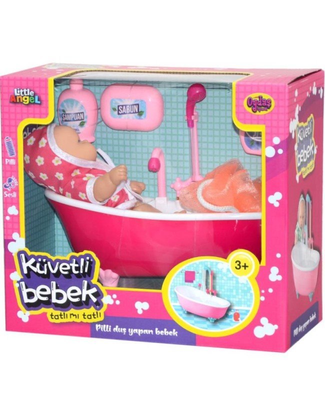 02605 Oydaş,  Pilli Küvette Duş Yapan Bebek