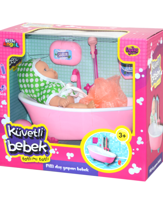 02605 Oydaş,  Pilli Küvette Duş Yapan Bebek