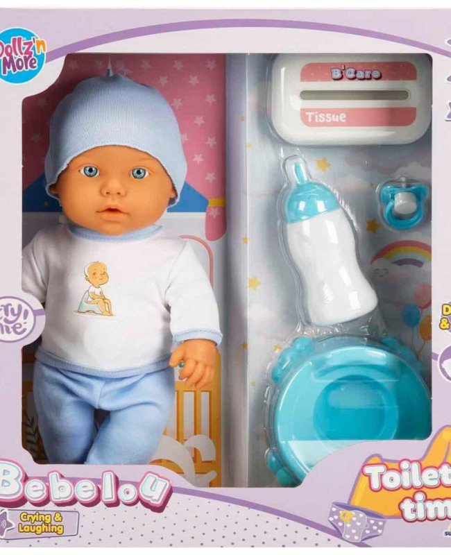 1030141 Sesli Bebelou Tuvalet Zamanı Bebek Seti 32 cm -Sunman 1030141 Sesli Bebelou Tuvalet Zamanı Bebek Seti 32 cm -Sunman