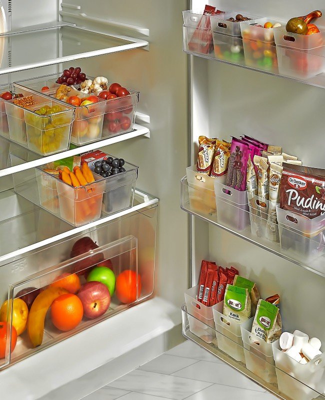 12 li Buzdolabı İçi Mini Düzenleyici Kutu Organizer - Buzdolabı Kapak Düzenleyici