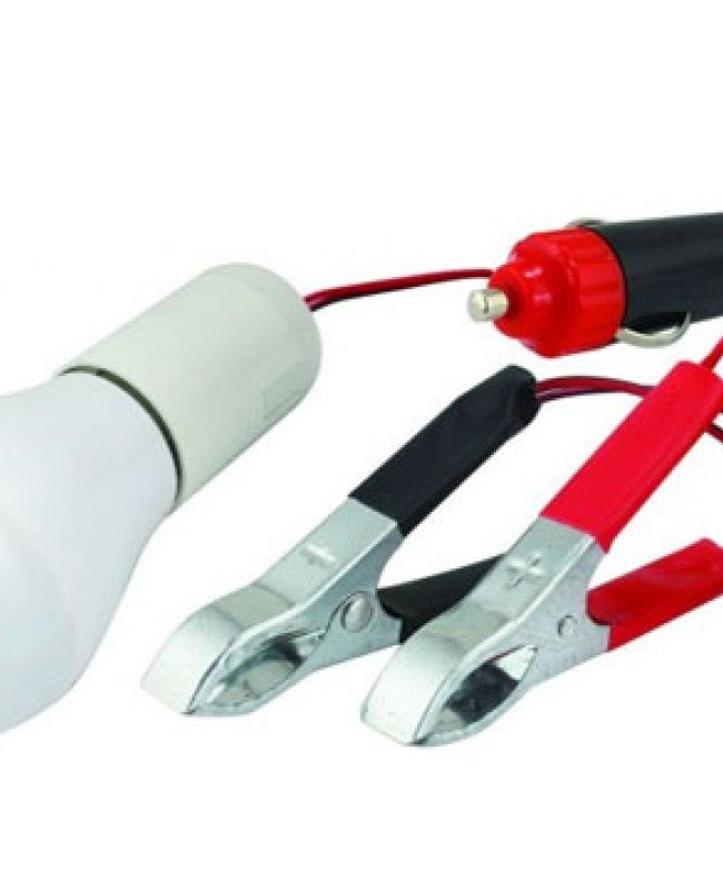 12 Volt  Çok Amaçlı Oto Seyyar Lamba Fişli ve Kıskaçlı