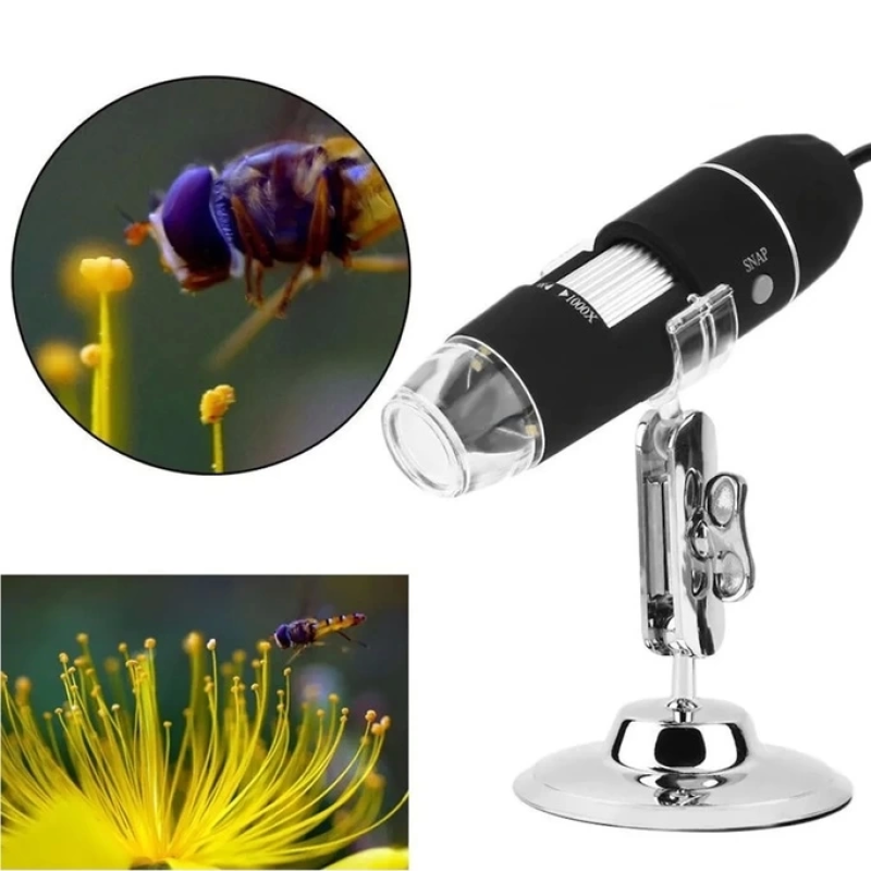 1600x Usb Dijital Mikroskop Kamera Endoskop 8led Büyüteç Metal Standı