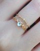 Gold Renk Zirkon Taşlı Taç Model Kadın Yüzük Gold Renk Zirkon Taşlı Taç Model Kadın Yüzük