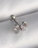 316L Çelik Gümüş Renk Zirkon Taşlı Kurdele Tragus Piercing 316L Çelik Gümüş Renk Zirkon Taşlı Kurdele Tragus Piercing