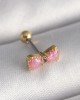 316L Çelik Gold Renk Pembe Fiyonk Model Tragus Piercing 316L Çelik Gold Renk Pembe Fiyonk Model Tragus Piercing