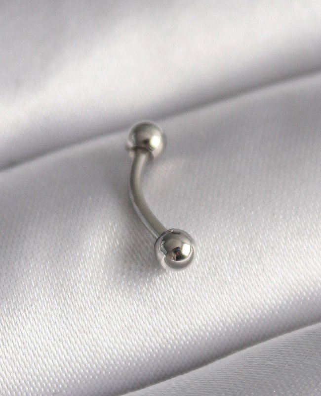 316L Çelik Gümüş Renk Topçuk Model Piercing