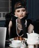 1920'ler Gatsby Aksesuar Seti – Siyah Charleston Saç Bandı, Uzun Eldiven & Sigaralık