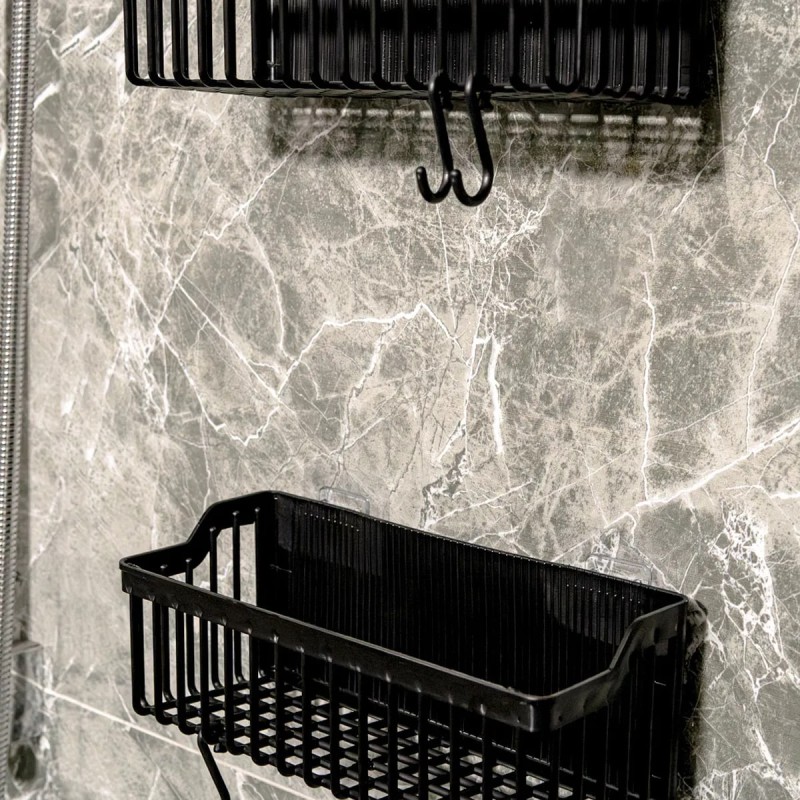 2 Li Plastik Yapışkanlı Askılı Mutfak- Banyo Rafı Düzenleyici Duş Şampuanlık 2 Li Plastik Yapışkanlı Askılı Mutfak- Banyo Rafı Düzenleyici Duş Şampuanlık