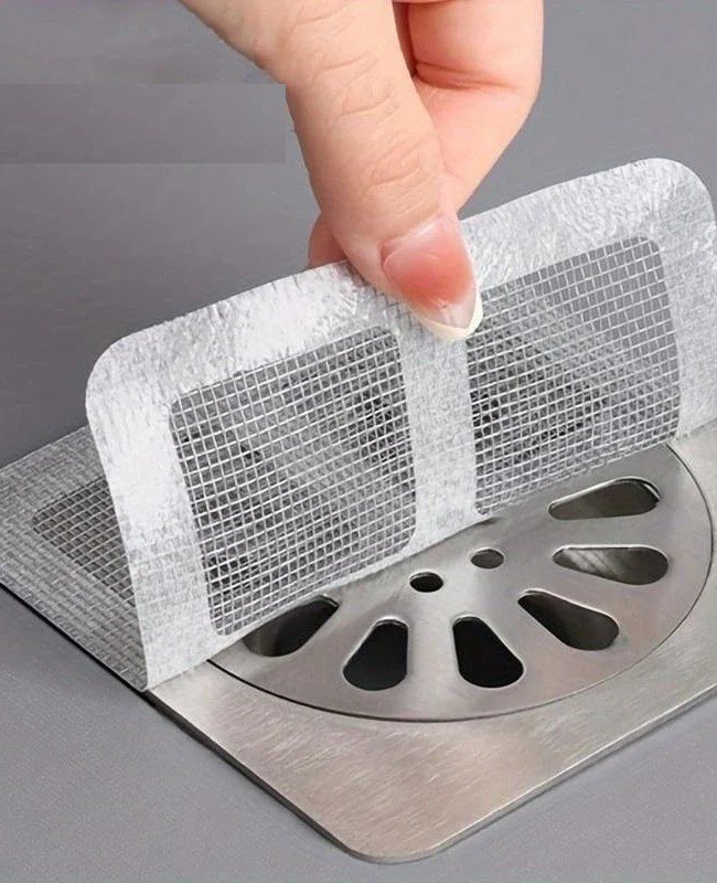 10 Adet Yapışkanlı Banyo Gider Koruyucu Saç Toplayıcı – Gider Böcek Koruyucu Gider Süzgeci