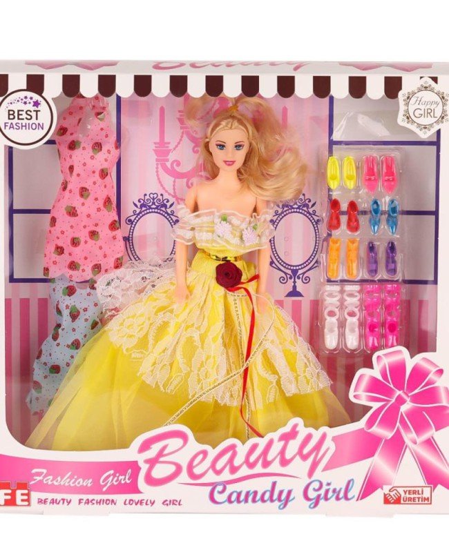 207 Ayakkabı Setli Candy Girl Bebek -Efe Toys 207 Ayakkabı Setli Candy Girl Bebek -Efe Toys