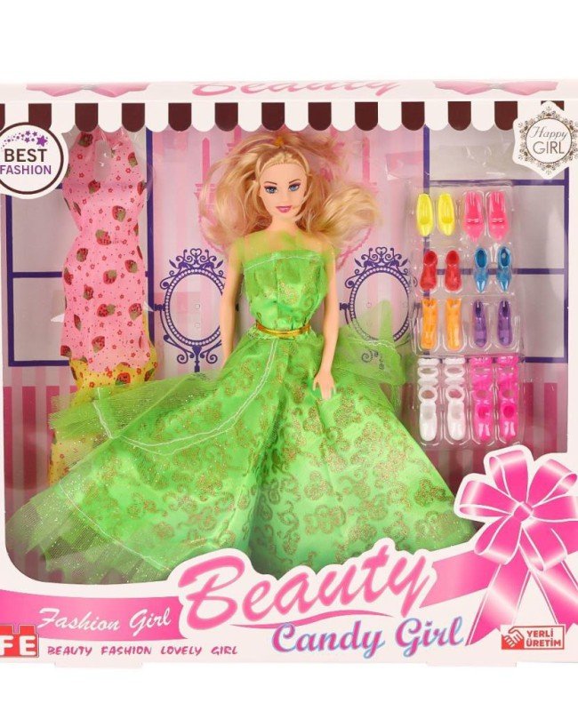 207 Ayakkabı Setli Candy Girl Bebek -Efe Toys 207 Ayakkabı Setli Candy Girl Bebek -Efe Toys
