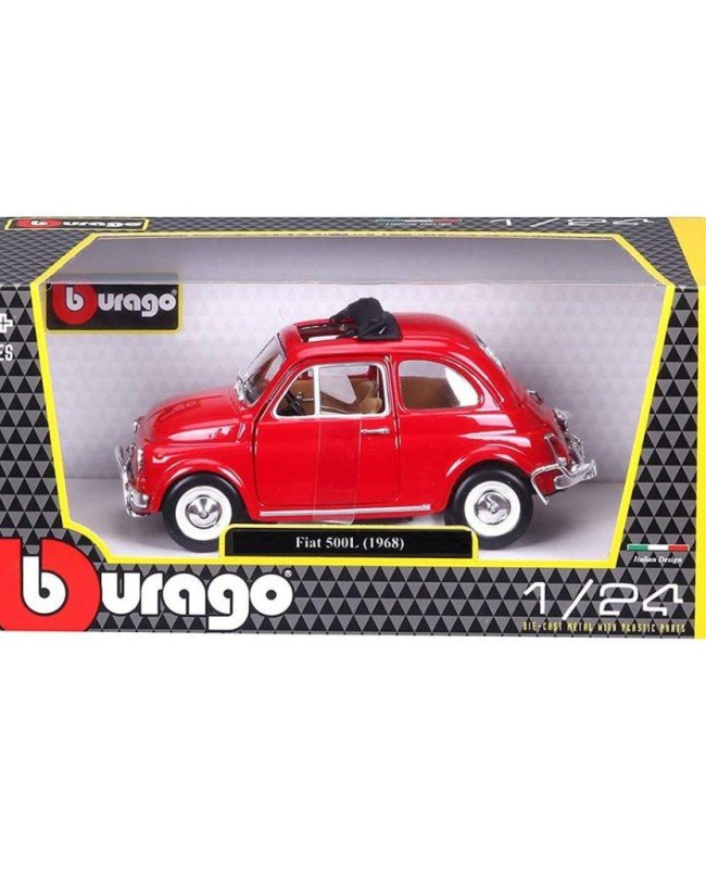 22099 Burago Fiat 500L 168 Kırmızı 1:24 -Sunman