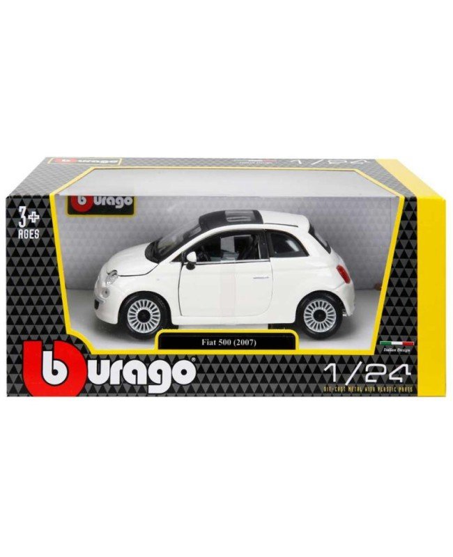 22106 Burago 1:24 Fiat 500 2007 Model Araba 22106 Burago 1:24 Fiat 500 2007 Model Araba