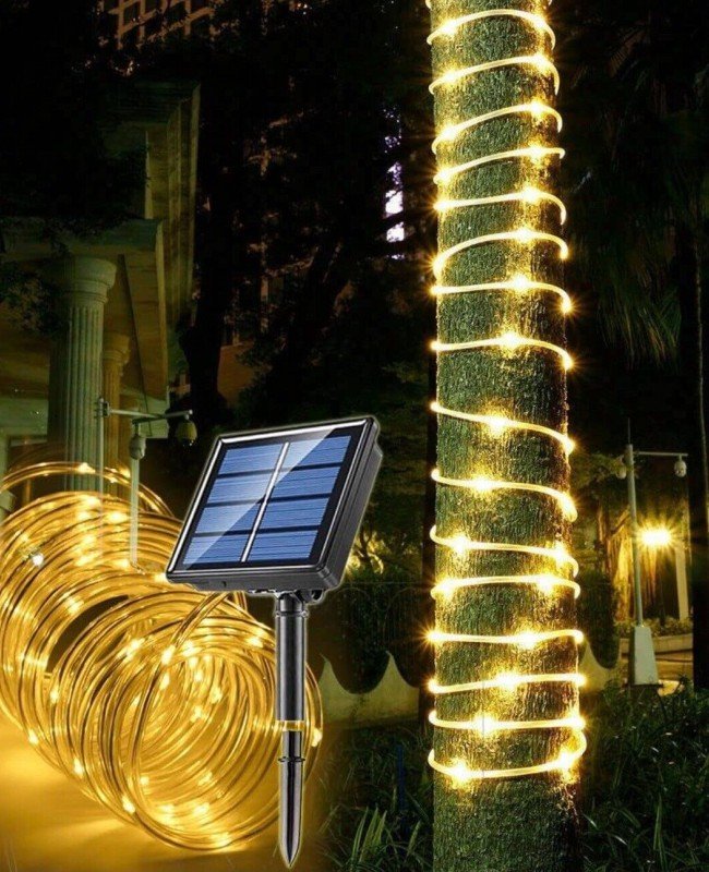 10 Metre Güneş Enerjili Hortum LED Işık